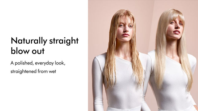 Straighten as you dry. 2x the shine.¹
Faster styling using only air. No heat damage.⁴
Faster styling³ – straightens as it dries.