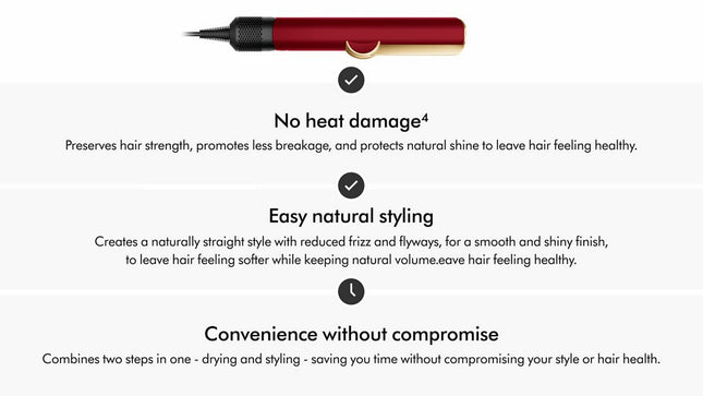 Special edition Red velvet and gold colorway includes Presentation case.