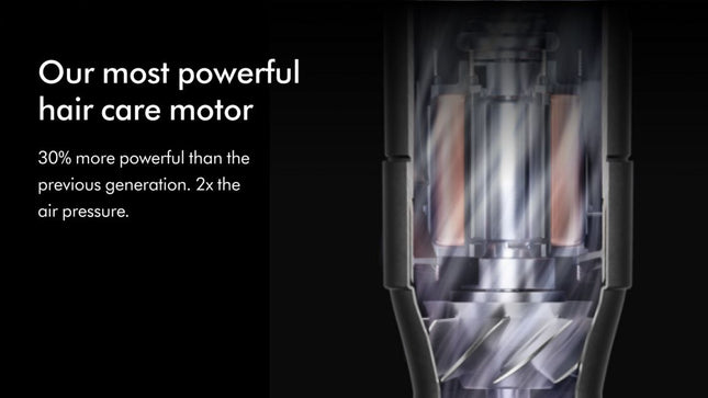 The most powerful Dyson Airwrap™ multi-styler for supercharged styling. 2x the air pressure from the new Dyson Hyperdymium™ 2 motor.