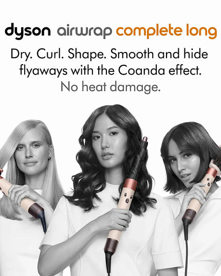 Engineered for multiple hair types and styles making it the perfect gift. Curl. Wave. Smooth. Dry. With no extreme heat. The Dyson Airwrap multi-styler complete resets the world of hair styling. By combining powerful digital motor with aerodynamics, the phenomenon known as the Coanda effect occurs to curl, wave and smooth – with no extreme heat. Using only air, the Coanda effect attracts hair to the barrel for you.