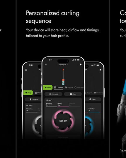 Perfect curls at the touch of a button. A faster, easier way to achieve long lasting curls^ with no heat damage.