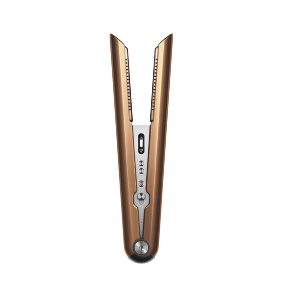 The only straightener with flexing copper plates that shape to gather hair for extra control, delivering enhanced styling with less heat – and half the damage