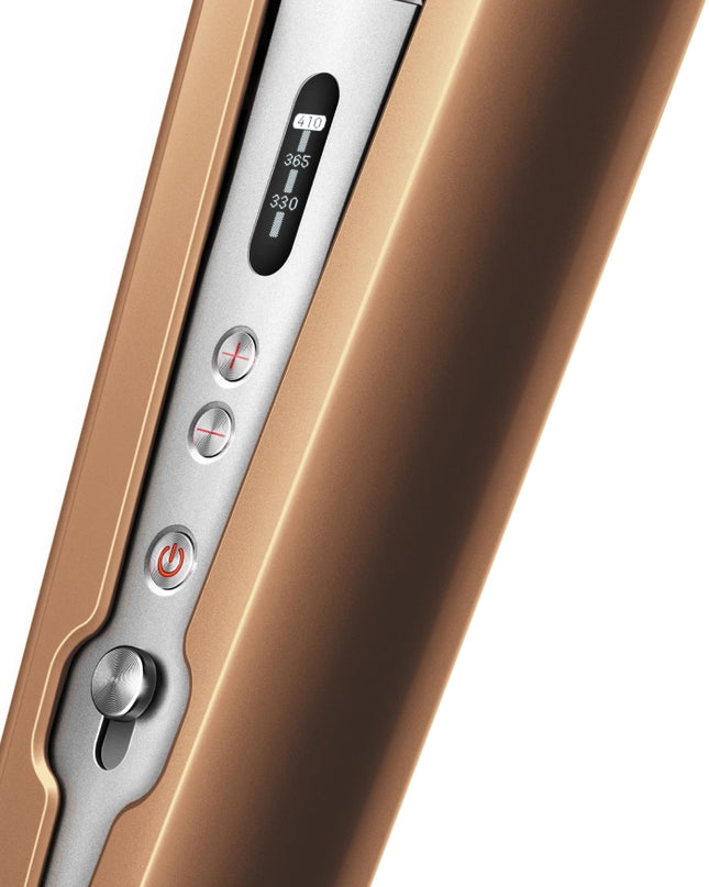 The only straightener with flexing copper plates that shape to gather hair for extra control, delivering enhanced styling with less heat – and half the damage