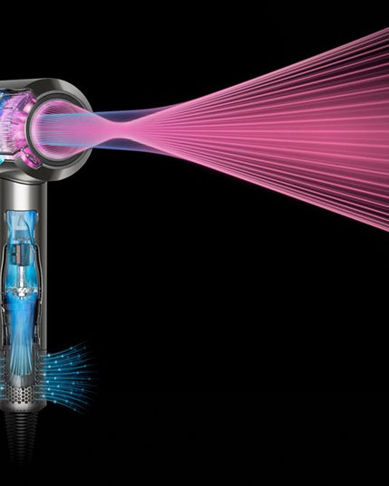 The original Dyson Supersonic™ hair dryer.

Fast drying, no heat damage.