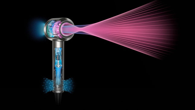 The original Dyson Supersonic™ hair dryer.

Fast drying, no heat damage.