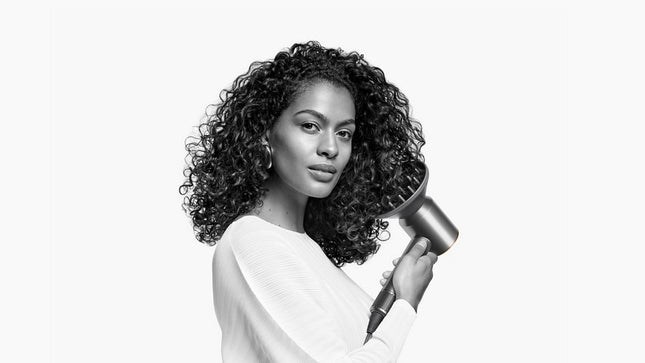 The original Dyson Supersonic™ hair dryer.

Fast drying, no heat damage.