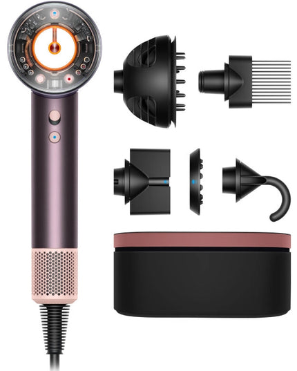 Now in Limited Edition Jasper Plum, Dyson's iconic Supersonic™ Nural hair dryer, with added intelligence.