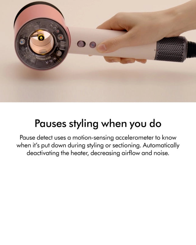 Now in Limited Edition Jasper Plum, Dyson's iconic Supersonic™ Nural hair dryer, with added intelligence.