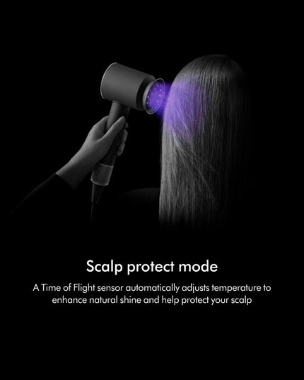 Now in Limited Edition Jasper Plum, Dyson's iconic Supersonic™ Nural hair dryer, with added intelligence.