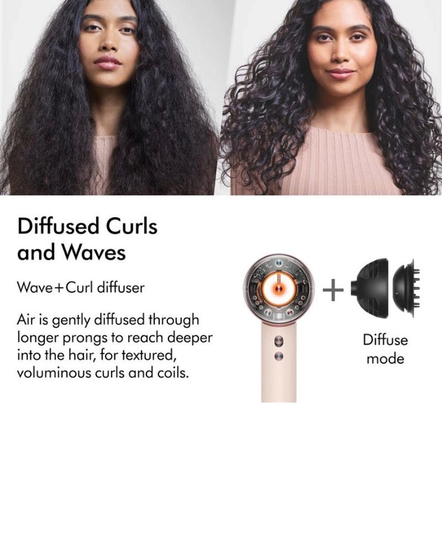 Now in Limited Edition Jasper Plum, Dyson's iconic Supersonic™ Nural hair dryer, with added intelligence.