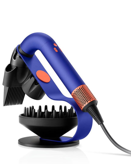 Neatly displays your Dyson Supersonic r™ Professional hair dryer and three magnetic attachments. Engineered from heat-resistant steel, it's strong but lightweight.