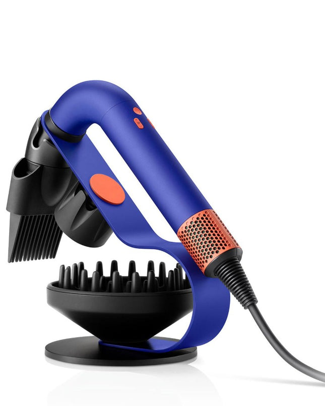 Neatly displays your Dyson Supersonic r™ Professional hair dryer and three magnetic attachments. Engineered from heat-resistant steel, it's strong but lightweight.