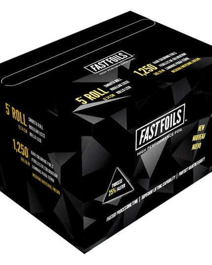 Experience a minimum of 25% faster processing time with our high-performance endothermic foils. Designed with special thermal properties to achieve a more consistent, even, and higher level of lift with better colour deposit, eliminating the need to use damaging levels of developer.