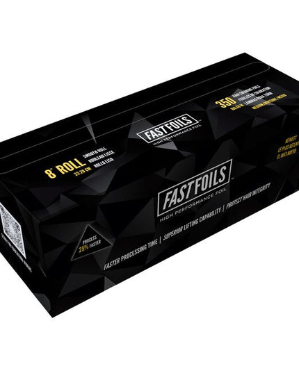 Experience a minimum of 25% faster processing time with our high-performance endothermic foils. Designed with special thermal properties to achieve a more consistent, even, and higher level of lift with better colour deposit, eliminating the need to use damaging levels of developer.