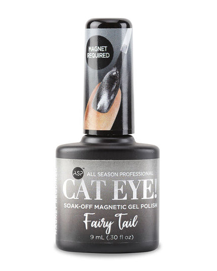 Cat Eye Magnetic Gel Polish contains fine magnetic powder to create captivating designs in many combinations.
