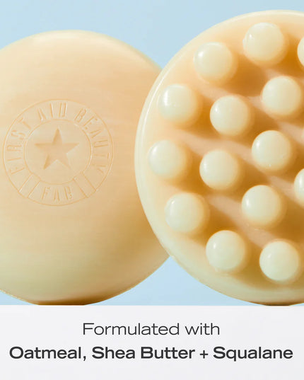 Better-than-basic body cleansing bar that creates a luxurious lather and gently cleanses without leaving a residue or leaving body feeling dry and stripped.
