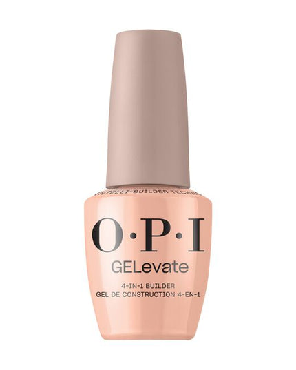 Formulated with OPI Intelli-Builder Technology™ to brilliantly adhere GELevate™ Soft Gel Tips, fill extensions and overlays, create strong and durable overlays, and build short and medium nail length, this genius builder does it all.