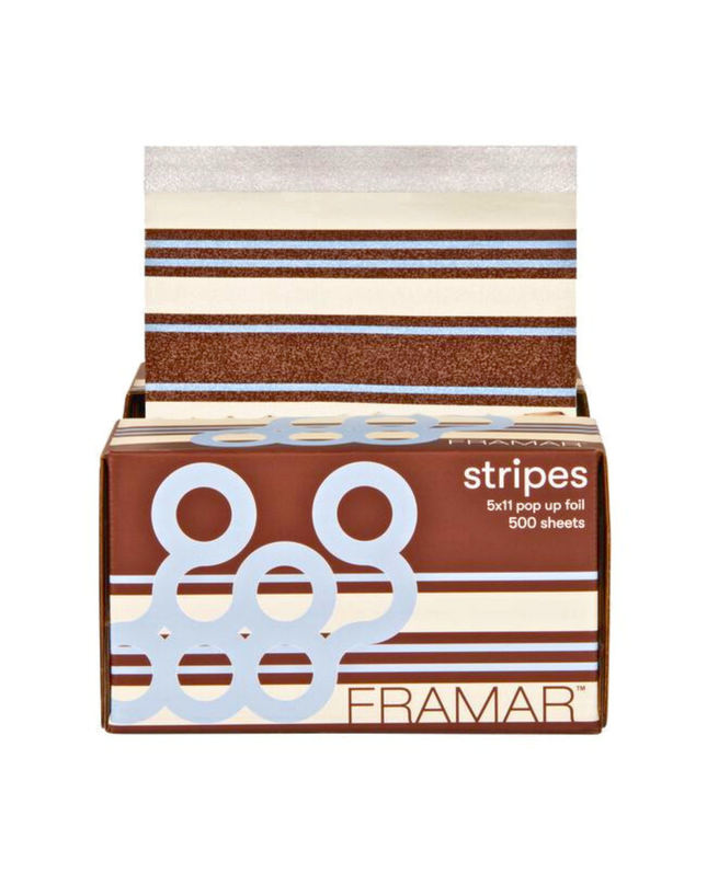 Pre-cut and pre-folded foils that are ready when you are. No prep needed! Embossed texture prevents foils from slipping so that you can breeze through any service. High quality, colorful foil guaranteed to make every process more fun for you and your client! Featuring our signature perforated, adjustable ‘Push Up Base’, designed to keep foils extra perky for ultimate convenience, just how you like ‘em!