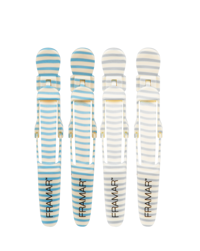 Bring laid-back coastal vibes to your styling station with the Framar Beach Bum Gator Grips. These professional-grade sectioning clips combine playful beach-inspired design with the strong, reliable hold stylists need for everyday salon services.