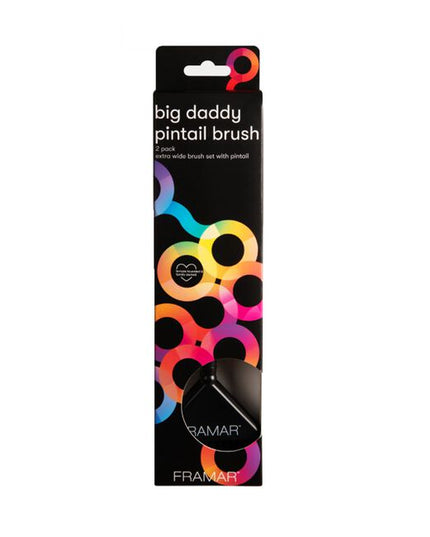 Pintail for easy parting. Framar's famous AccuSoft bristles are tapered to pick up and distribute color to hair evenly, quickly and precisely. Wide brush head is designed for all over dye jobs and root tapping while still being comfortable in your hand.