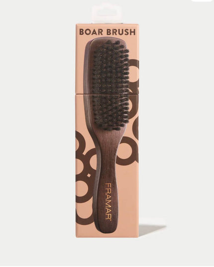 Real boar bristles - best for sleek styling.