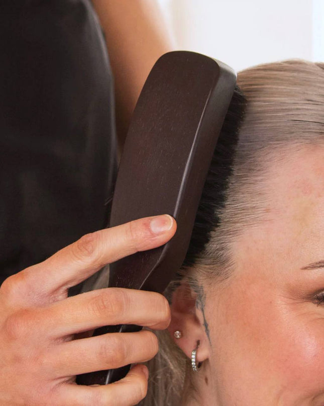 Real boar bristles - best for sleek styling.