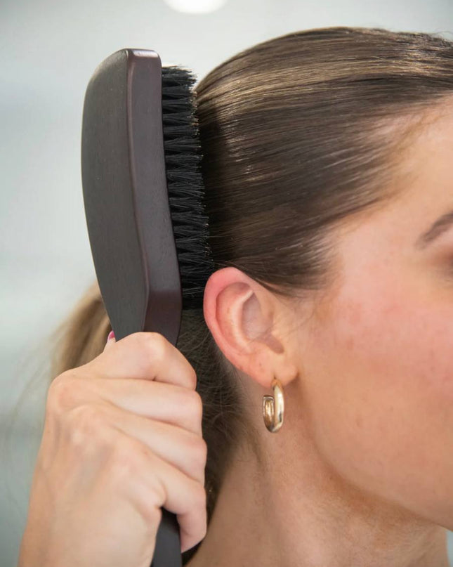 Real boar bristles - best for sleek styling.