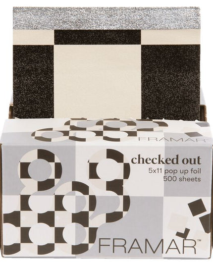 500 Pop Up Sheets of Checkered goodness! Pre-Folded edge to get that much closer to the scalp along with the most elegant foil that folds and holds where its supposed to, when it's supposed to. All sheets are 5x11 inches.