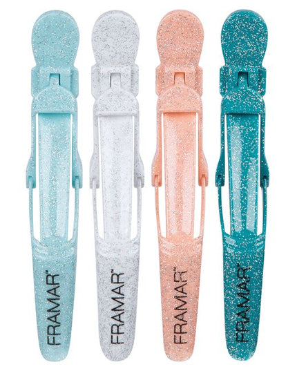 Hold large sections of hair with ease with this wide mouth rubberized no slip clip.