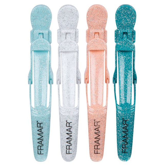 Hold large sections of hair with ease with this wide mouth rubberized no slip clip.