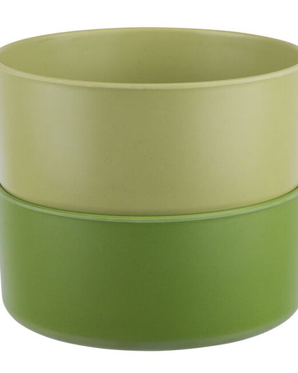 Set of 2 - colour bowls - bamboo fibre material.