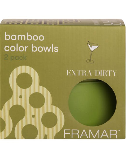Set of 2 - colour bowls - bamboo fibre material.