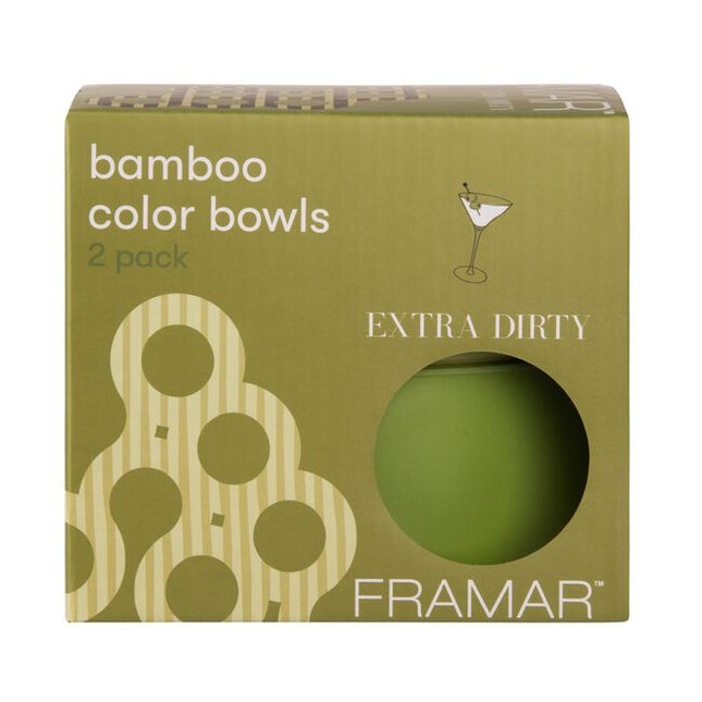 Set of 2 - colour bowls - bamboo fibre material.