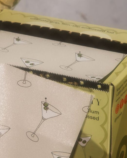 320 ft - choose your own length - embossed - martini glasses