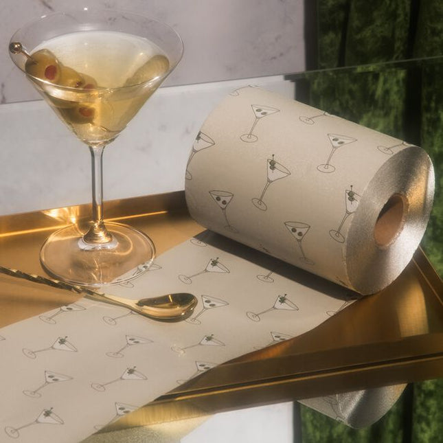 320 ft - choose your own length - embossed - martini glasses