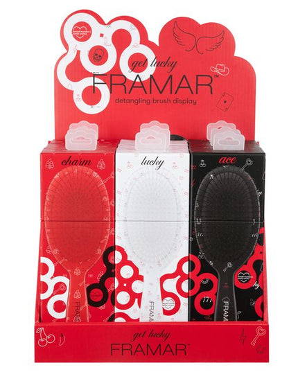 Get Lucky Detangle Brush Display Includes: