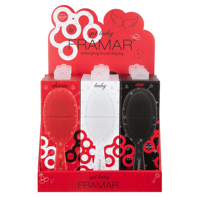 Get Lucky Detangle Brush Display Includes: