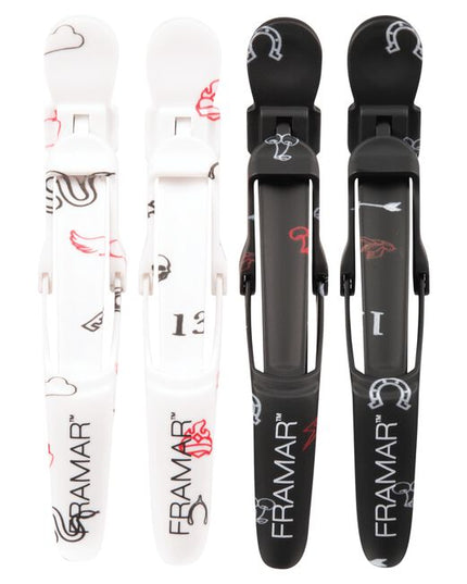 Hold large sections of hair with ease with this wide mouth rubberized no slip clip.