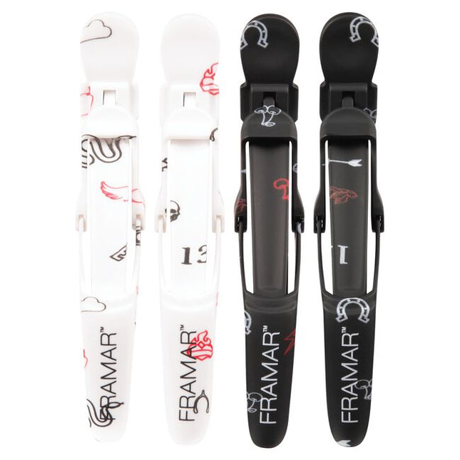 Hold large sections of hair with ease with this wide mouth rubberized no slip clip.