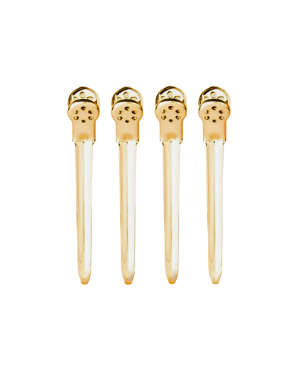 Durable, dependable, and effortlessly festive, these clips are perfect for elevating everyday sectioning—or gifting a little gold to your favorite stylist.