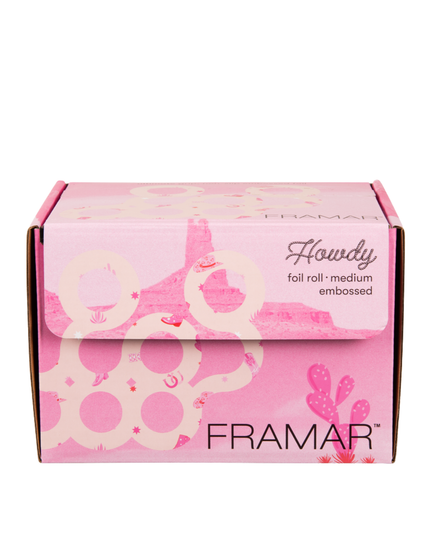 Saddle up your color services with the Framar Howdy Embossed Foil Roll—where professional performance meets playful style. Designed for busy stylists who need precision and reliability, this embossed foil delivers superior grip and control for flawless highlighting and balayage every time.