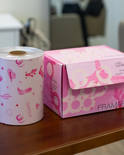 Bring efficiency and creativity to every color service with the Framar Howdy Smooth Roll Foil. Designed for busy salons and stylists who want full control, this extra-long foil roll lets you customize your foil lengths for any technique—while adding a fun, western-inspired vibe to your station.