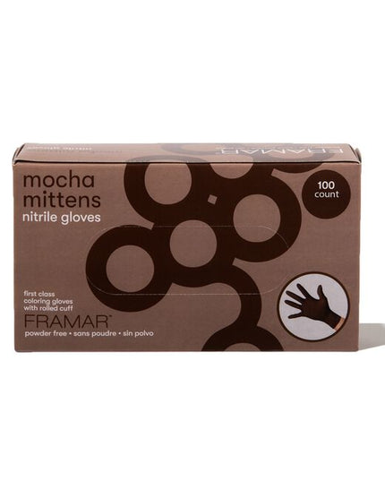For stylists who like their gloves like their coffee: strong and smooth!

Framar's Mocha Mittens Nitrile Gloves bring all the cozy vibes of your favorite latte straight to the salon. These premium, powder-free gloves don't just look chic—they're designed for serious performance behind the chair.