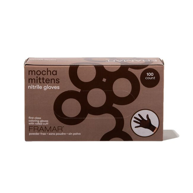 For stylists who like their gloves like their coffee: strong and smooth!

Framar's Mocha Mittens Nitrile Gloves bring all the cozy vibes of your favorite latte straight to the salon. These premium, powder-free gloves don't just look chic—they're designed for serious performance behind the chair.