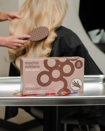 For stylists who like their gloves like their coffee: strong and smooth!