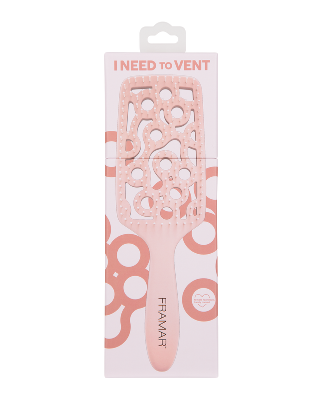 Style and smooth hair in half the time with this aerodynamic detangler designed to hug your scalp and promote airflow.