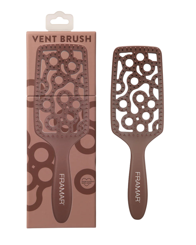 Style and smooth hair in half the time with this aerodynamic detangler designed to hug your scalp and promote airflow.
