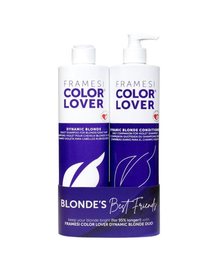 The Color Lover Dynamic Blonde Holiday Duo Includes:

(1) - Color Lover Dynamic Blonde Shampoo, 16.9 fl. oz.
(1) - Color Lover Dynamic Blonde Conditioner, 16.9 fl. oz.
