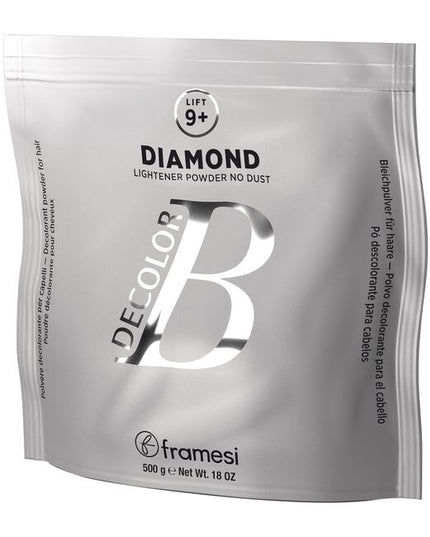 Diamond is an ultra-refined powder bleach with a texture like confectionary sugar.When mixed, the bleachtakeson the consistency of creamy whipped frosting. Diamond lifts much faster than any other powder bleach. Be sure to strand test frequently after applying.