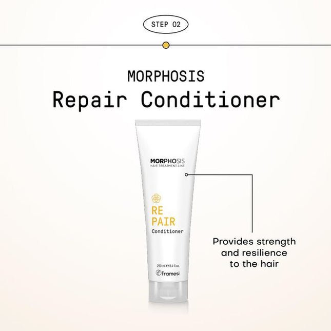 Enriched with Camellia Oil, hydrolyzed Vegetable Micro-Keratin, and Plant Ceramides, it deeply repairs and revives the hair fibers with tangible moisturizing and restorative results. Provides strength and resilience to the hair. Regular use will increase the protective and reparative effects.